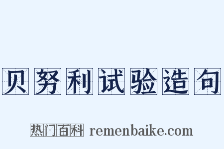 贝努利试验造句是什么意思的图片